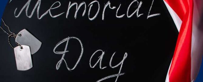 happy memorial day celebration at clean home