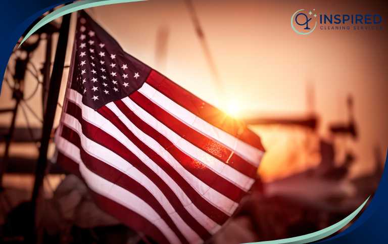 Patriot Day: Remembering September 11 American flag displayed in remembrance of the lives lost on Patriot Day, September 11.